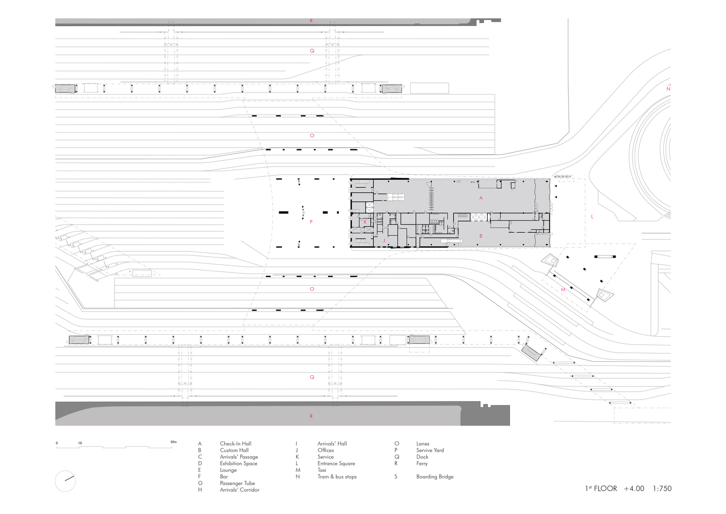 栖息于岸上的金色海洋生物：赫尔辛基二号西码头 / PES-Architects