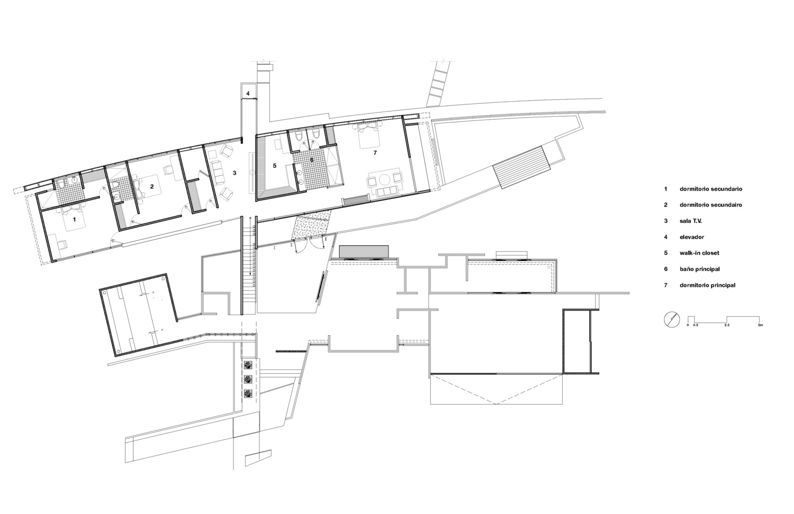 75°角凌厉向上，张力十足的PMX一号住宅 / QBO3 Arquitectos