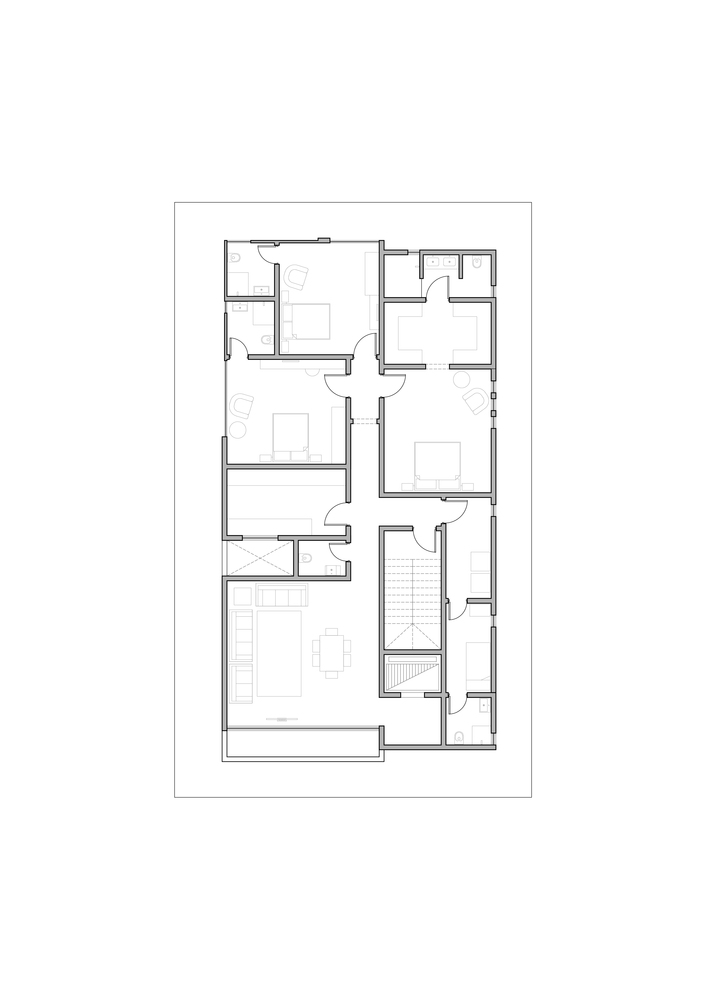 一座改变了现有城市街道的住宅，一处拥挤环境里自由呼吸的小天地