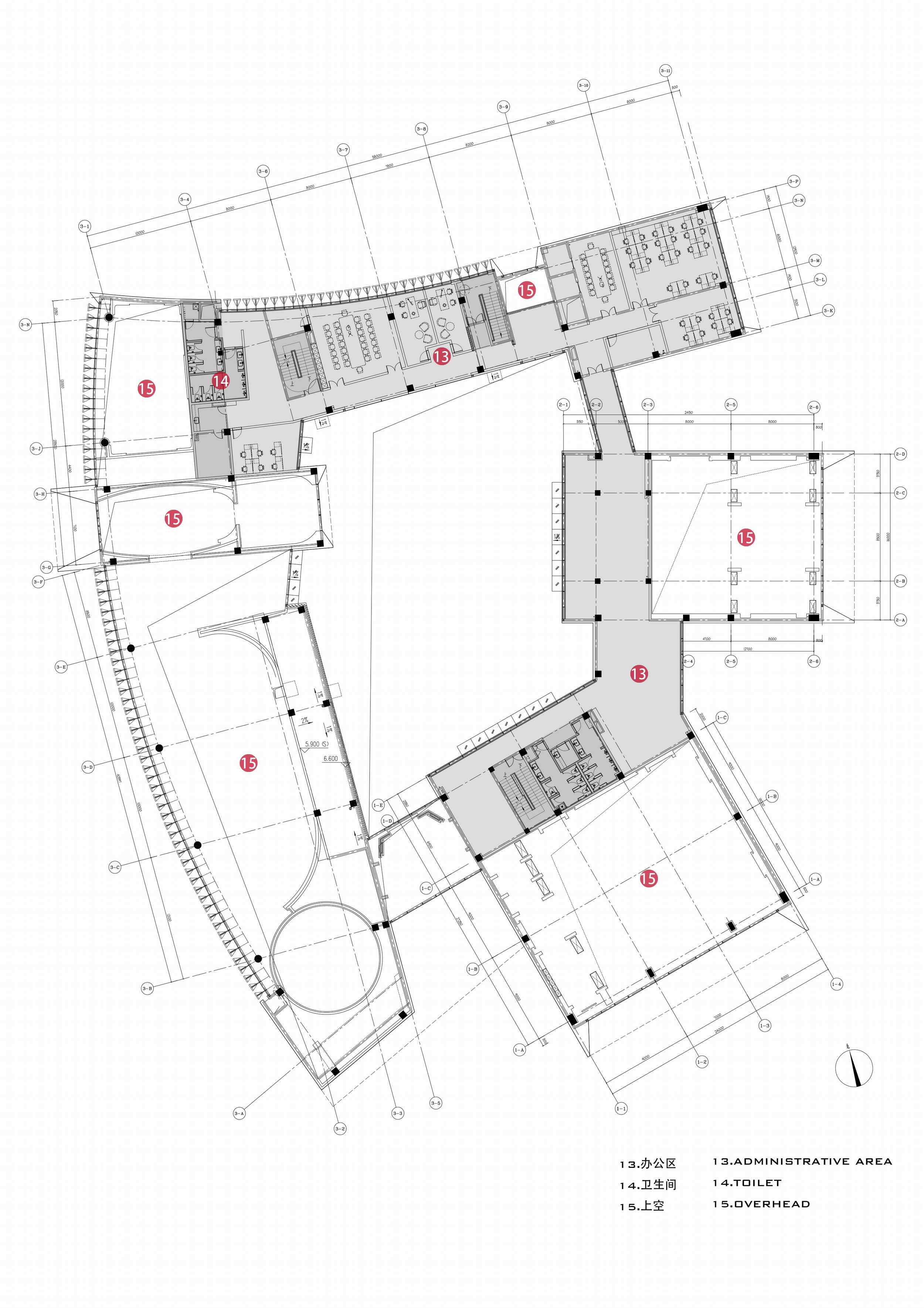 二层平面图  The Second Floor Plan.jpg