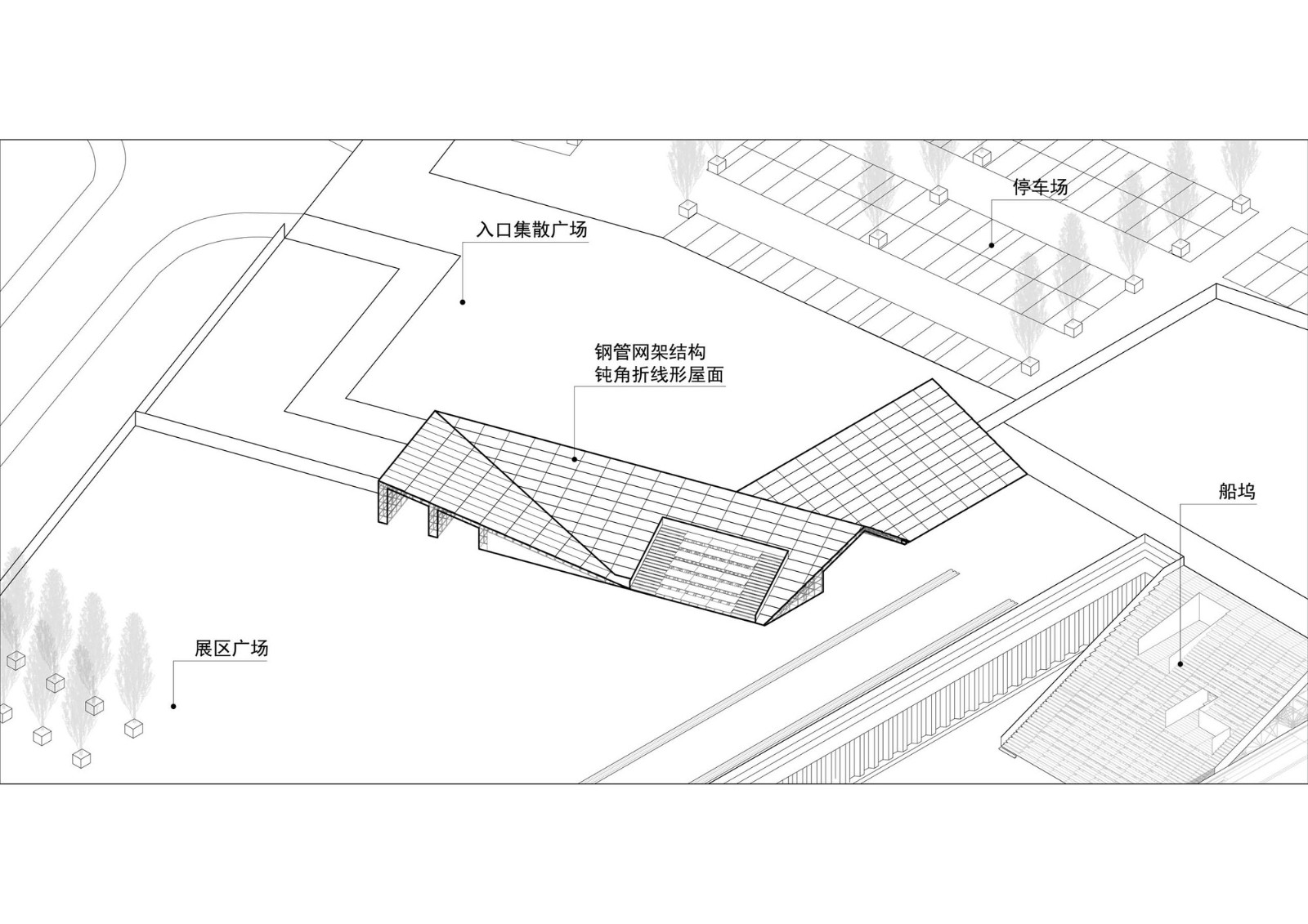 2019上海城市空间艺术季主展场入口安检棚 / 同济原作设计工作室