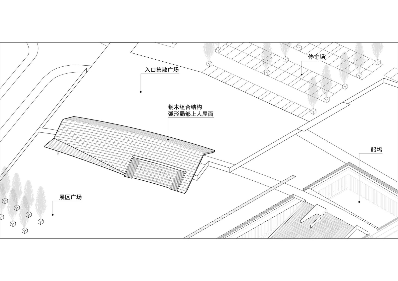 2019上海城市空间艺术季主展场入口安检棚 / 同济原作设计工作室