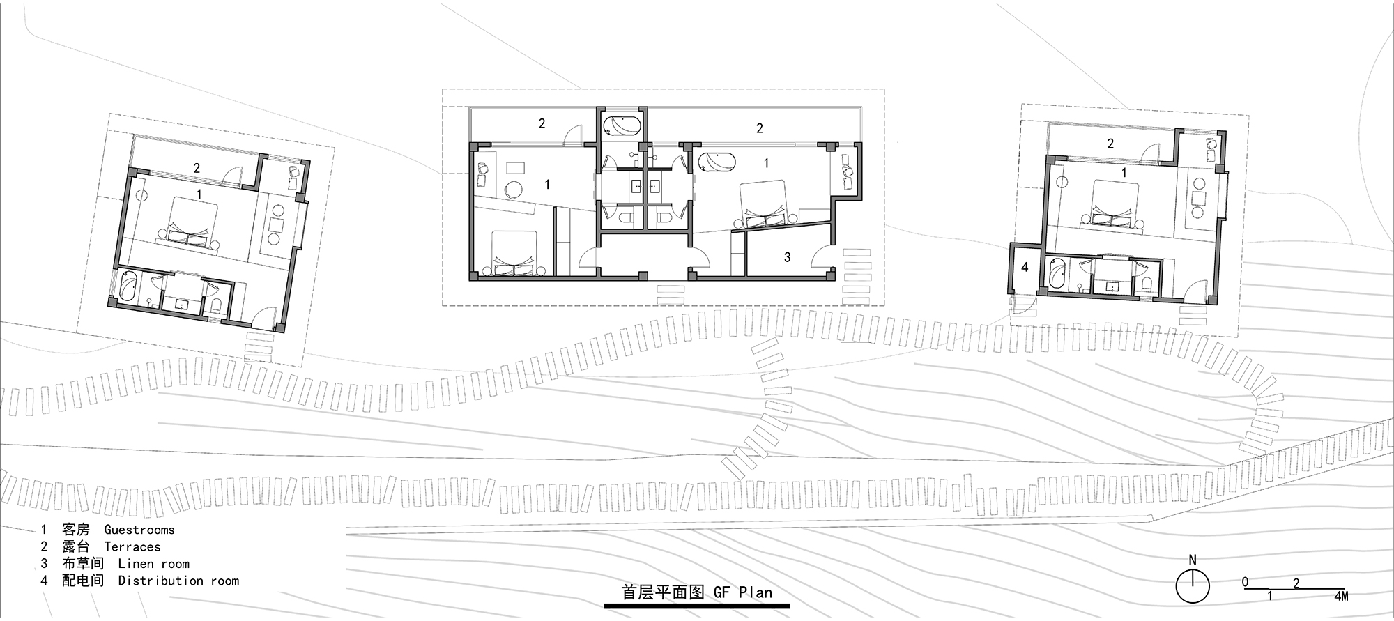 z6 元白民宿南区首层平面图   1st floor plan of Yanbai B & B south area（copyritght 3andwich Design, STUDIO QI).jpg