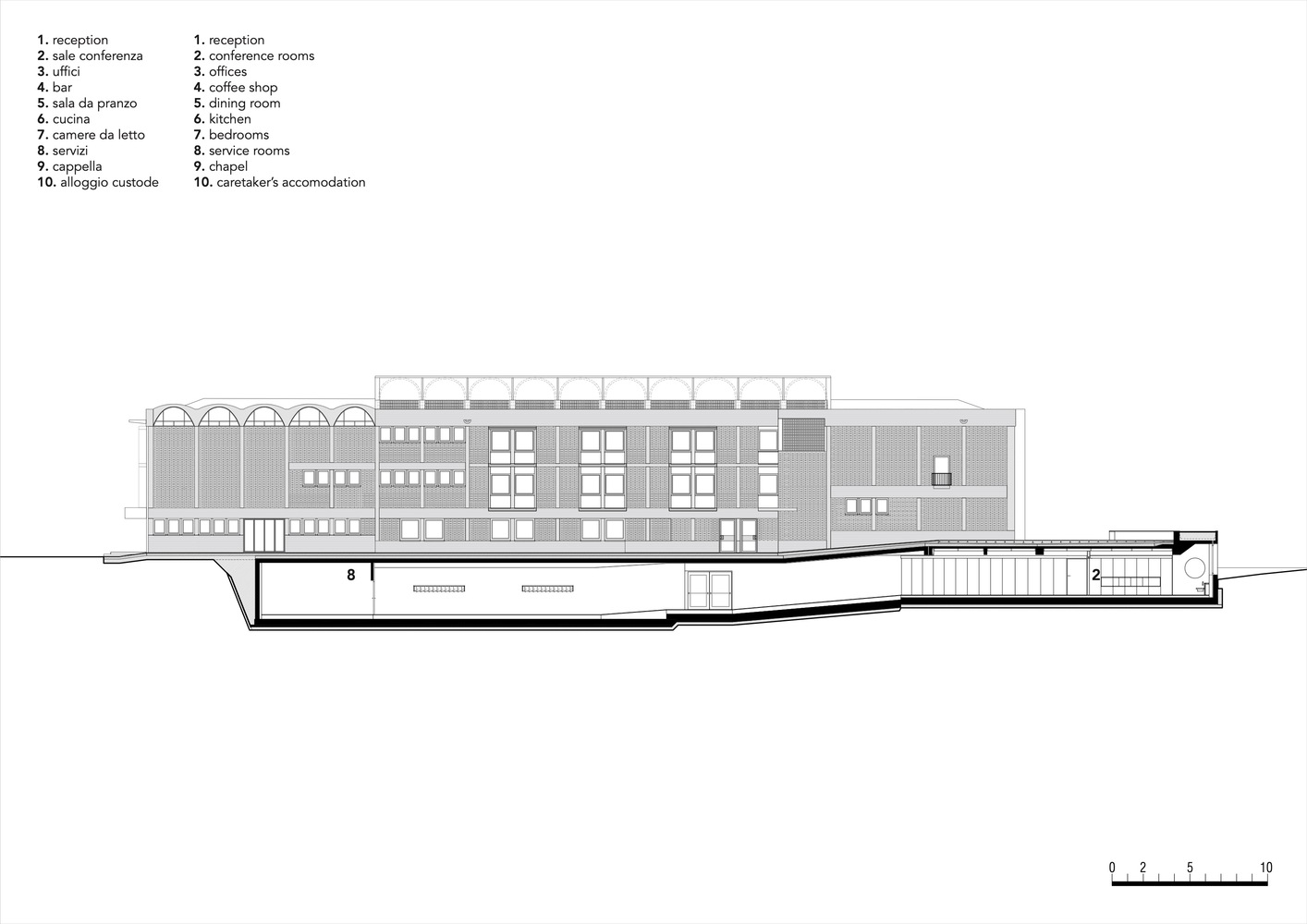 m7 长剖面_section_long_new_underground_addition_with_key_map.jpg