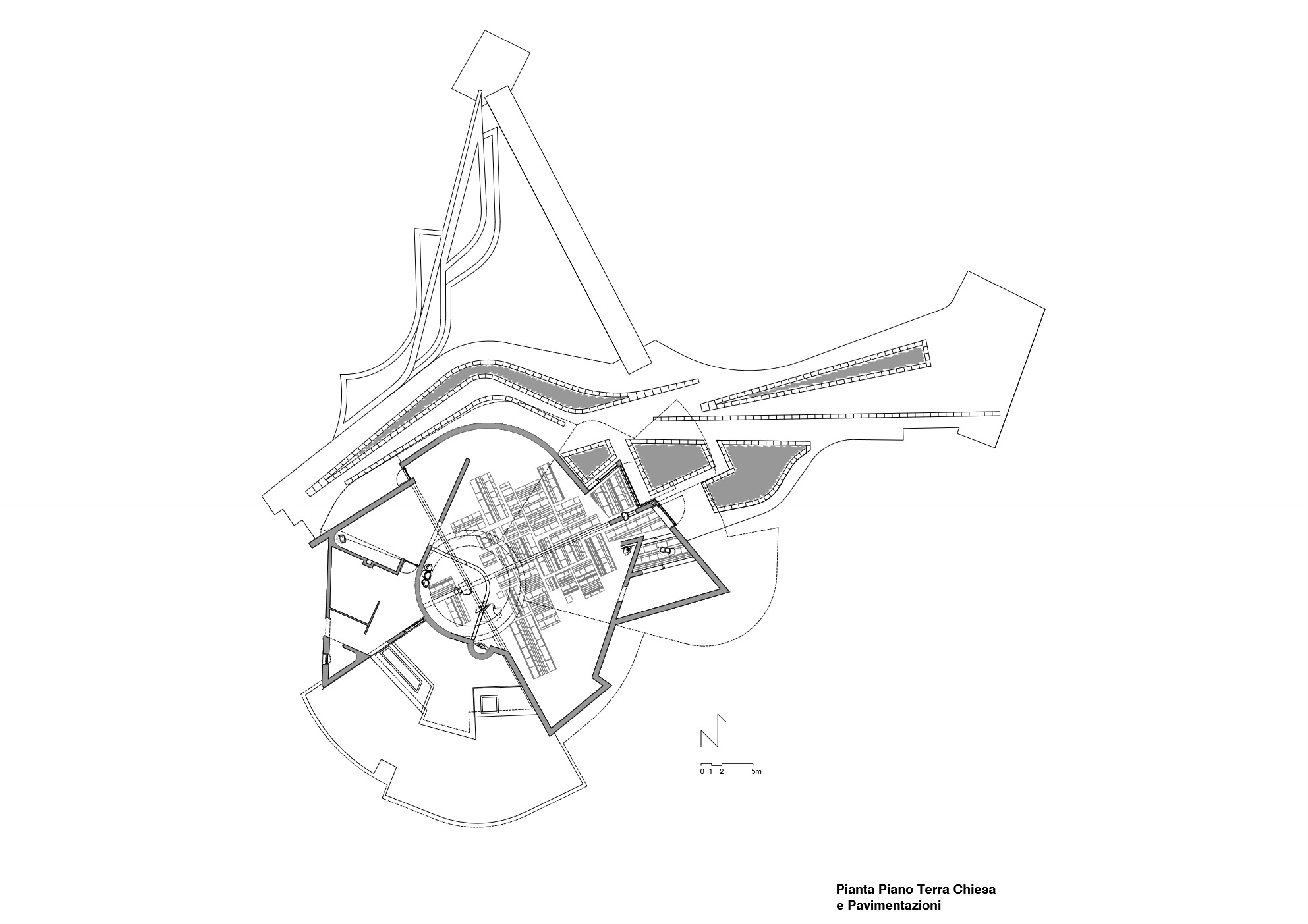 悬挂式屋顶：教堂与教区综合体 / Miralles Tagliabue EMBT