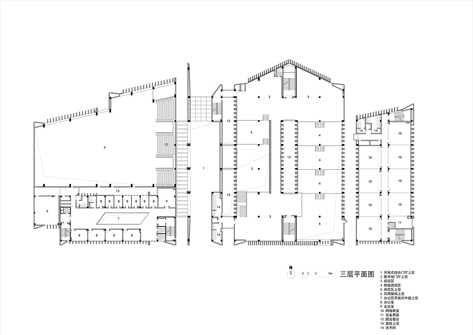 江西建设职业技术学院图文信息综合楼 / 华南理工大学建筑设计研究院有限公司 陶郅工作室