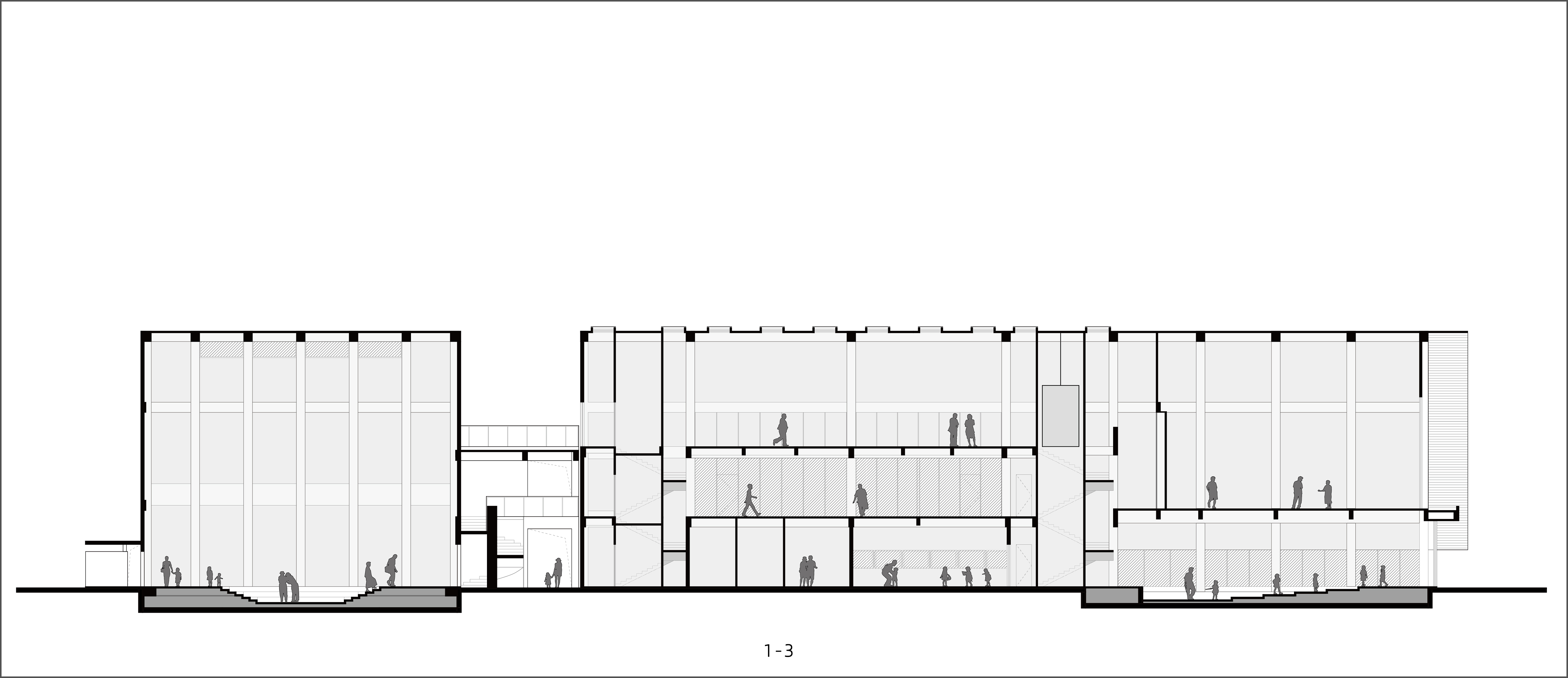 大地美术馆 1-3 长向剖面图©未见筑.jpg
