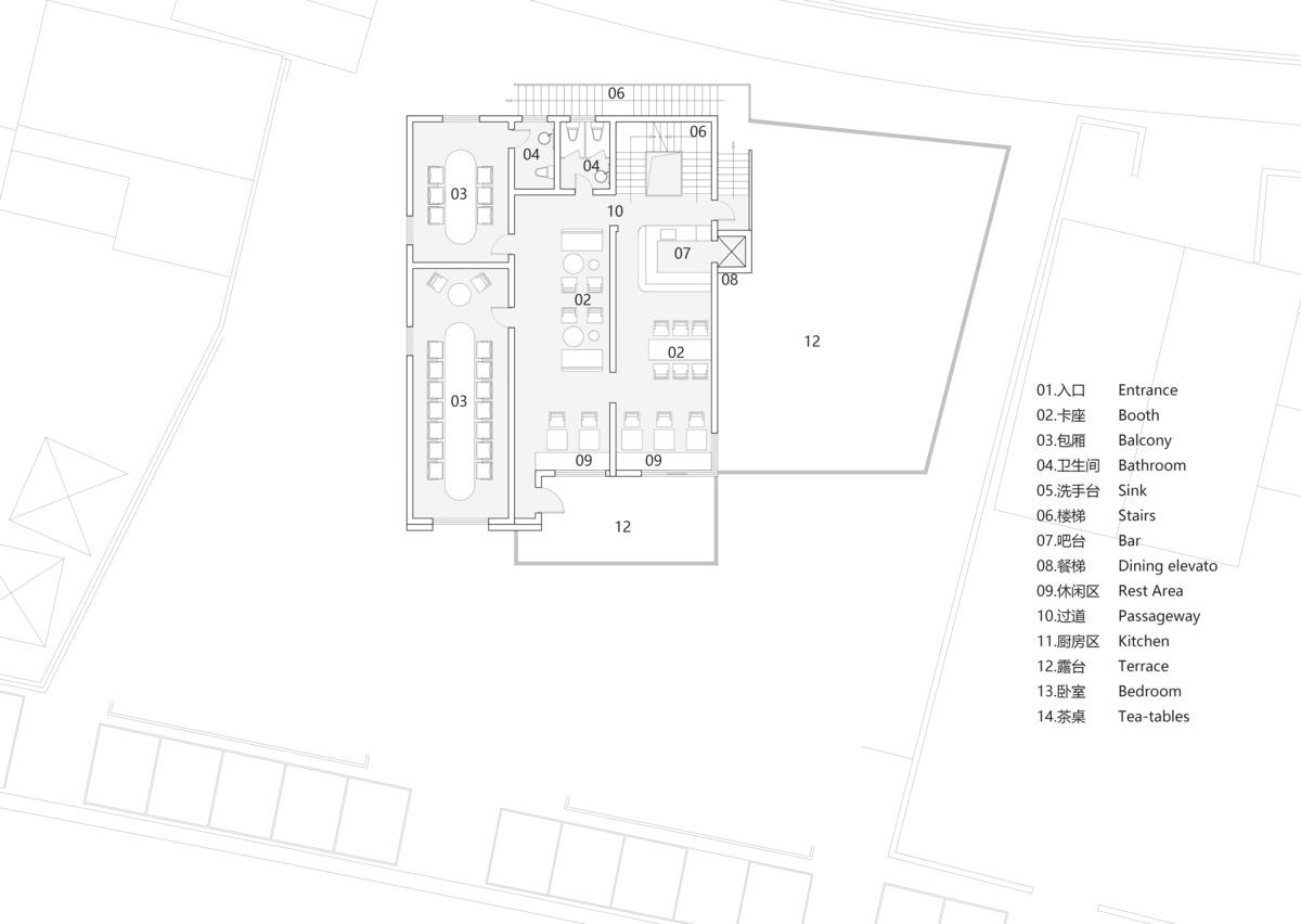 环湖公路边的度假餐吧 / 平介设计