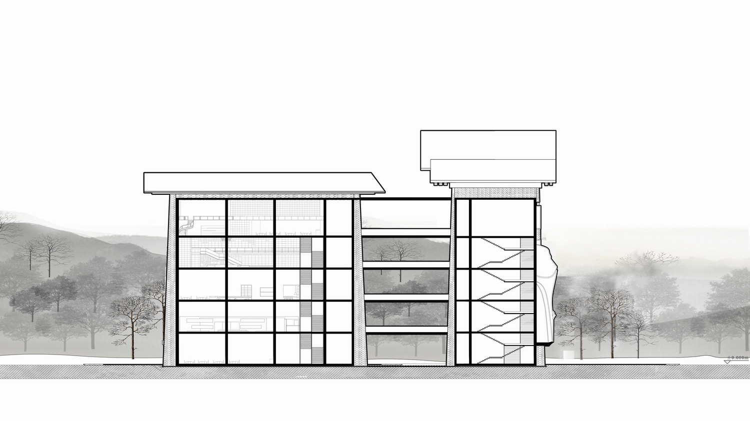 西索石寨——马尔康市西索村文化综合体建筑设计 / 外行建筑