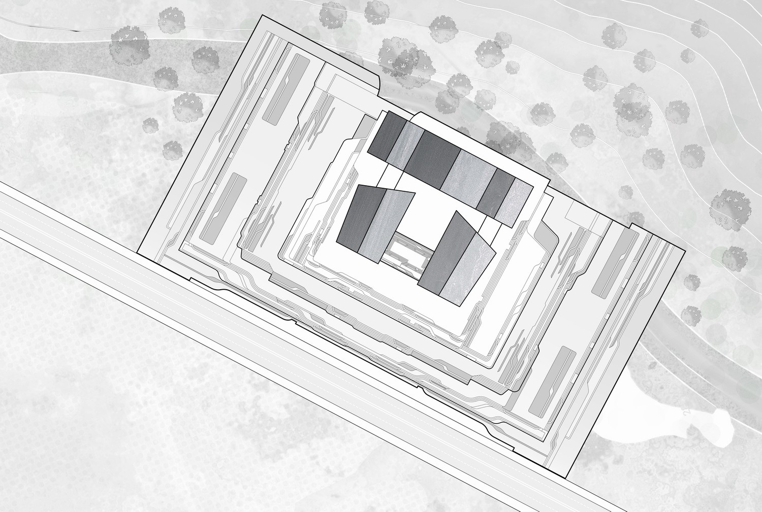 西索石寨——马尔康市西索村文化综合体建筑设计 / 外行建筑