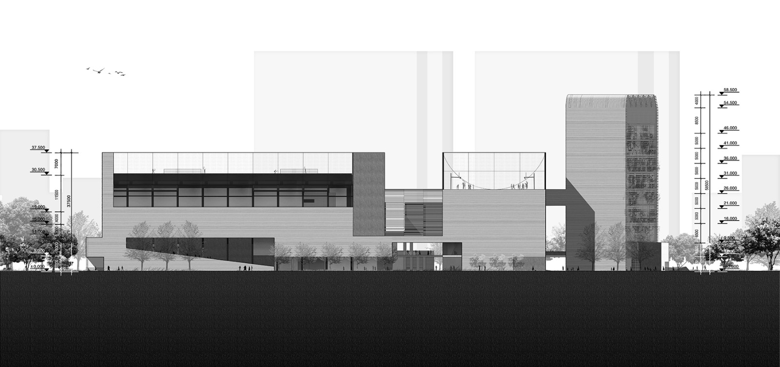 社区源点：坪地街道综合文体中心方案 /也似建筑+广州市城市规划勘测设计研究院（GZPI）