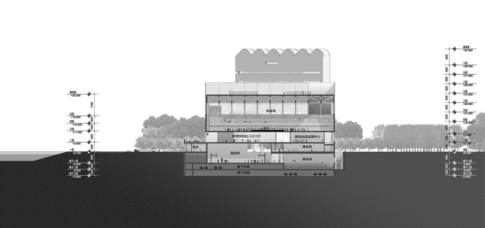 社区源点：坪地街道综合文体中心方案 /也似建筑+广州市城市规划勘测设计研究院（GZPI）