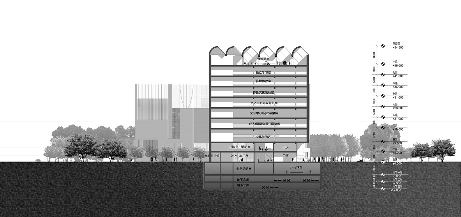 社区源点：坪地街道综合文体中心方案 /也似建筑+广州市城市规划勘测设计研究院（GZPI）