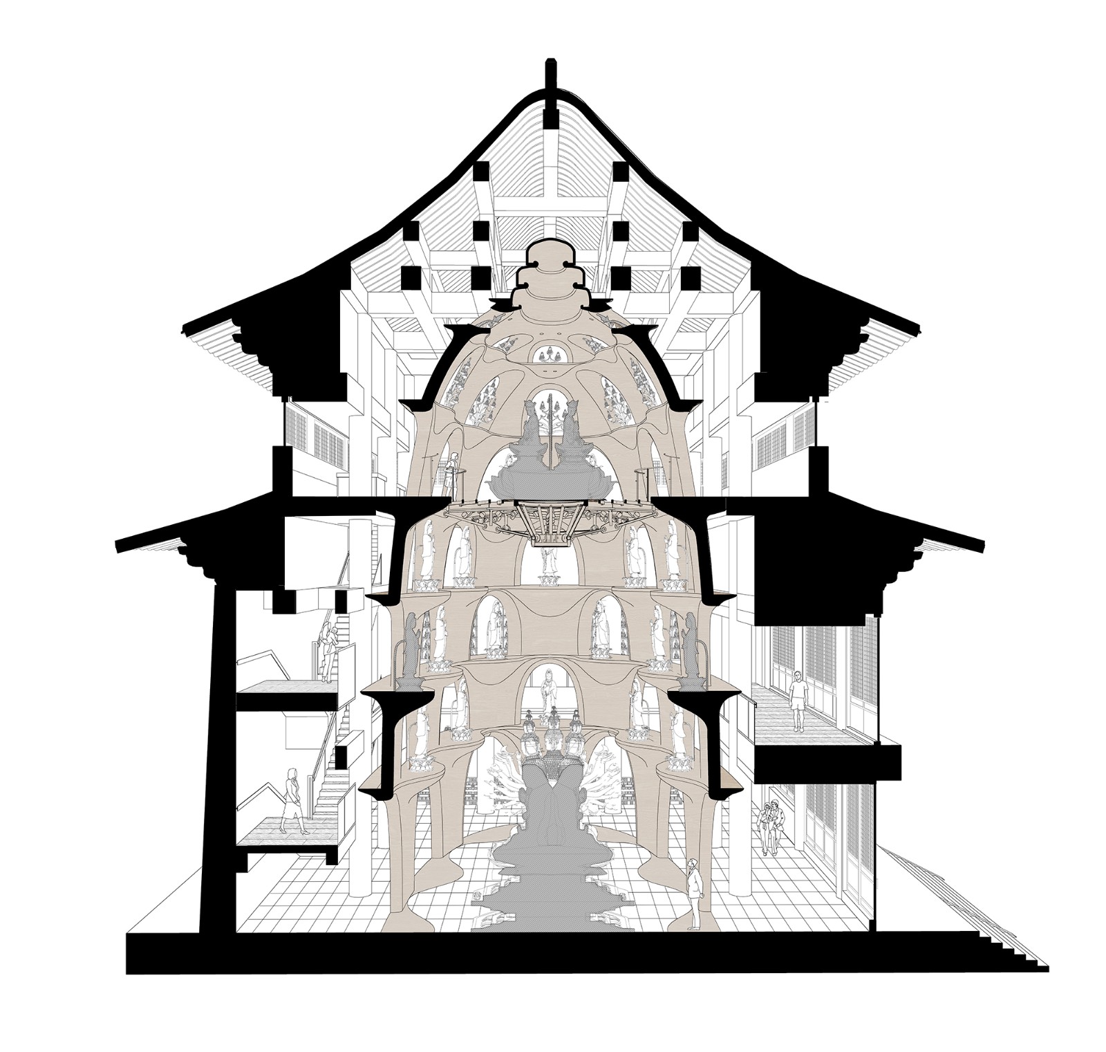 祖山济心寺·木佛博物馆 /建筑营设计工作室