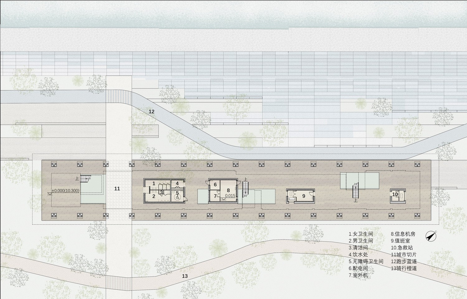 杭州滨江公共空间·长亭驿 / 同济原作设计工作室