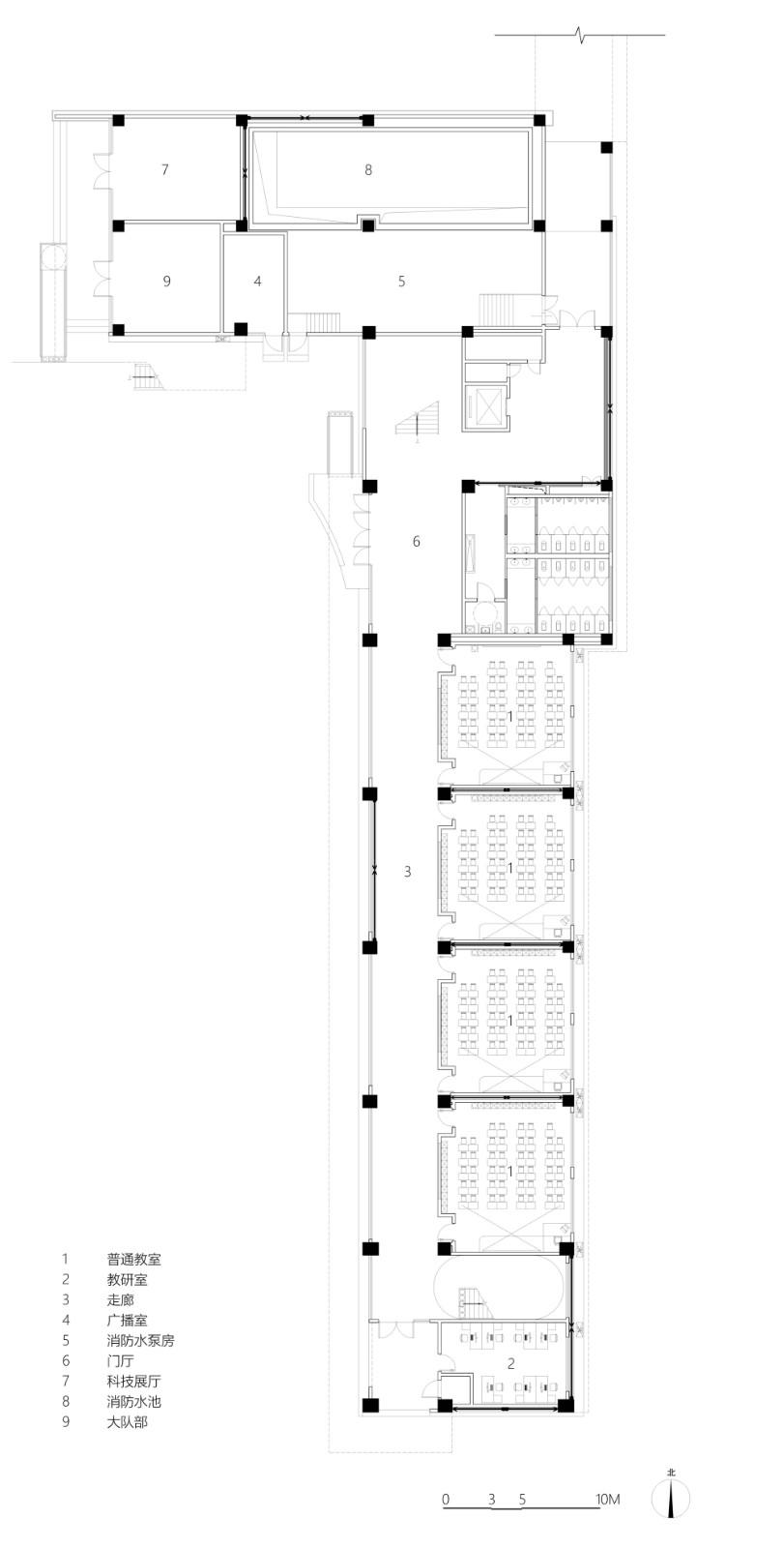 西安市未央路小学综合楼 / 中国建筑西北设计研究院 屈培青工作室