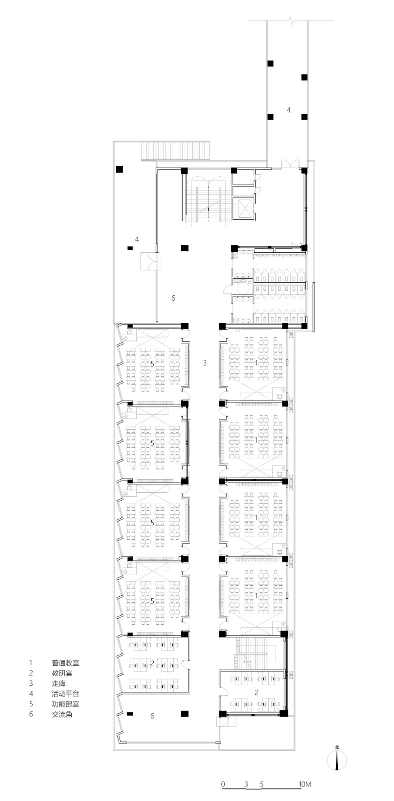 西安市未央路小学综合楼 / 中国建筑西北设计研究院 屈培青工作室