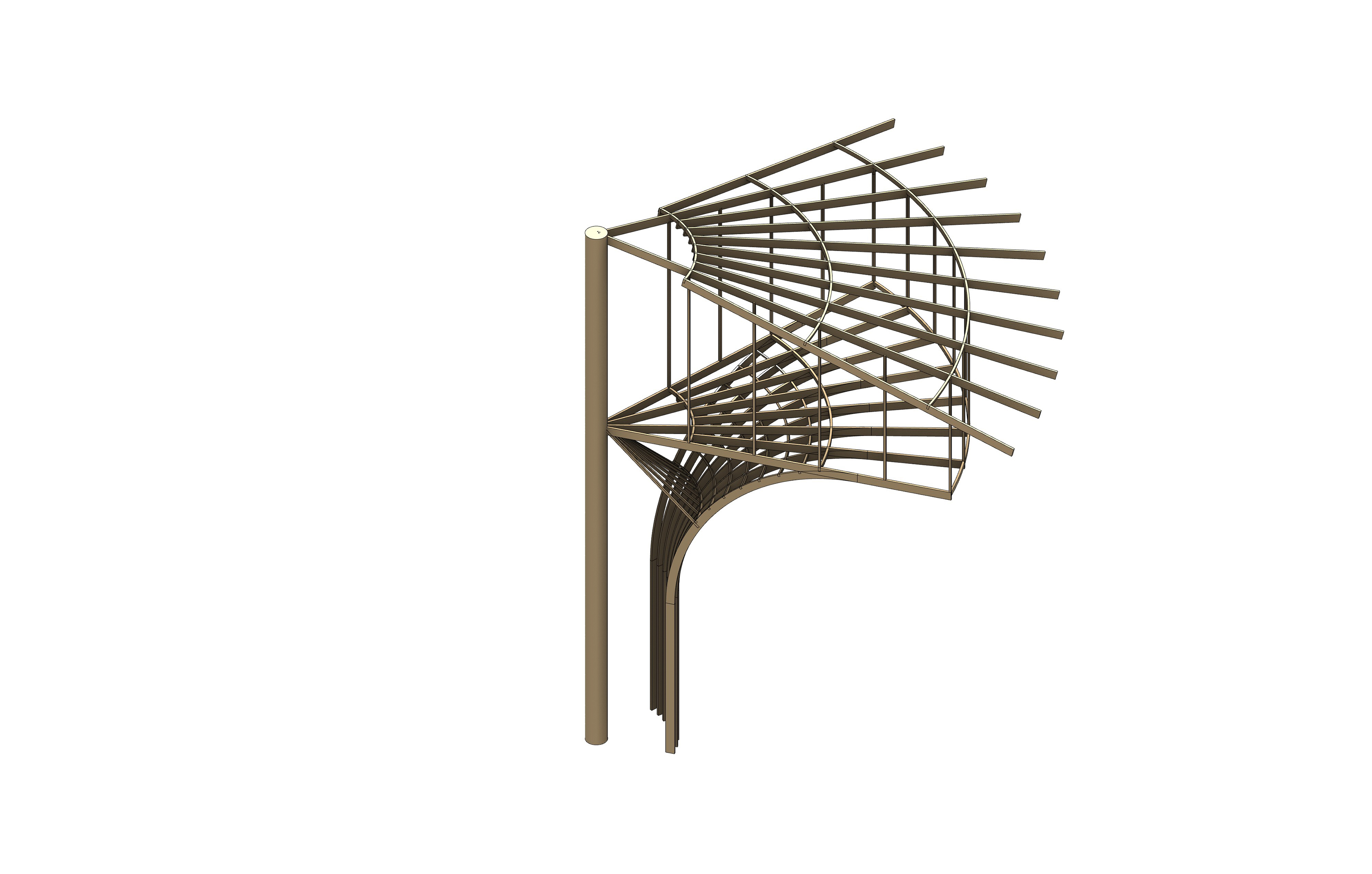 树屋单元结构示意图 structural diagram of the treehouse unit ©WH studio.jpg